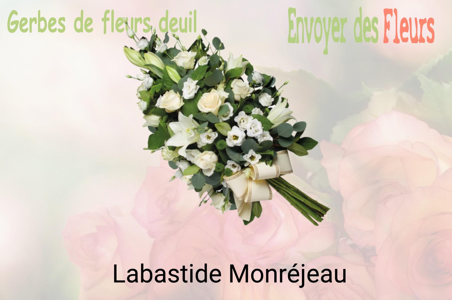 Gerbe de fleurs de deuil livrée à Labastide-Monréjeau